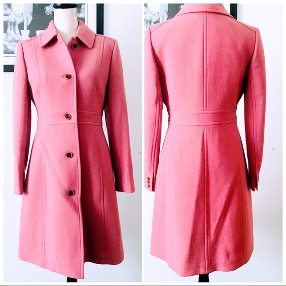 J. Crew Jackets & Blazers - NWT! J CREW LADY DAY COAT IN GUAVA W/THINSULATE